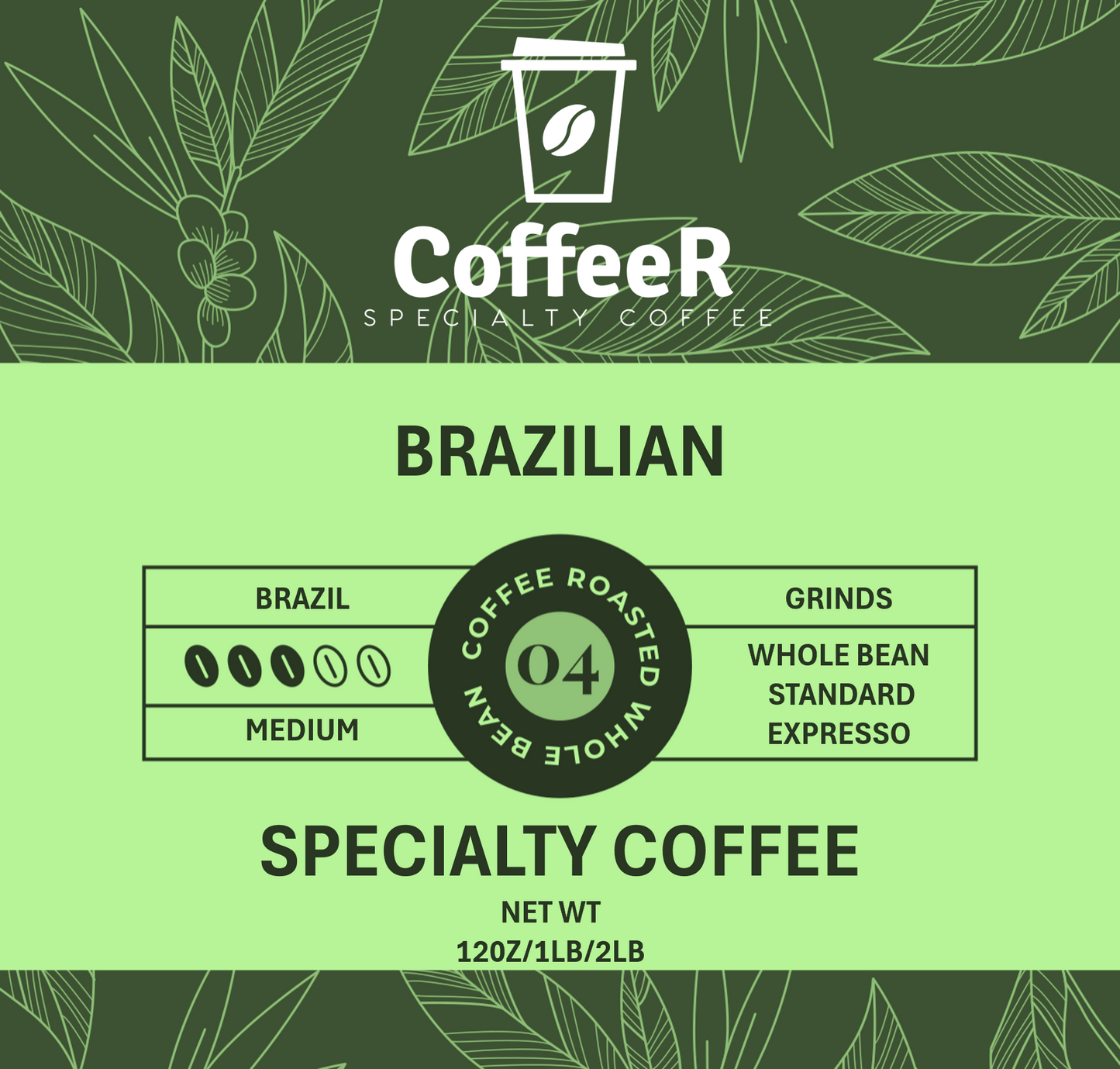 Brazilian | Medium Roast | Coffeer Specialty Coffee