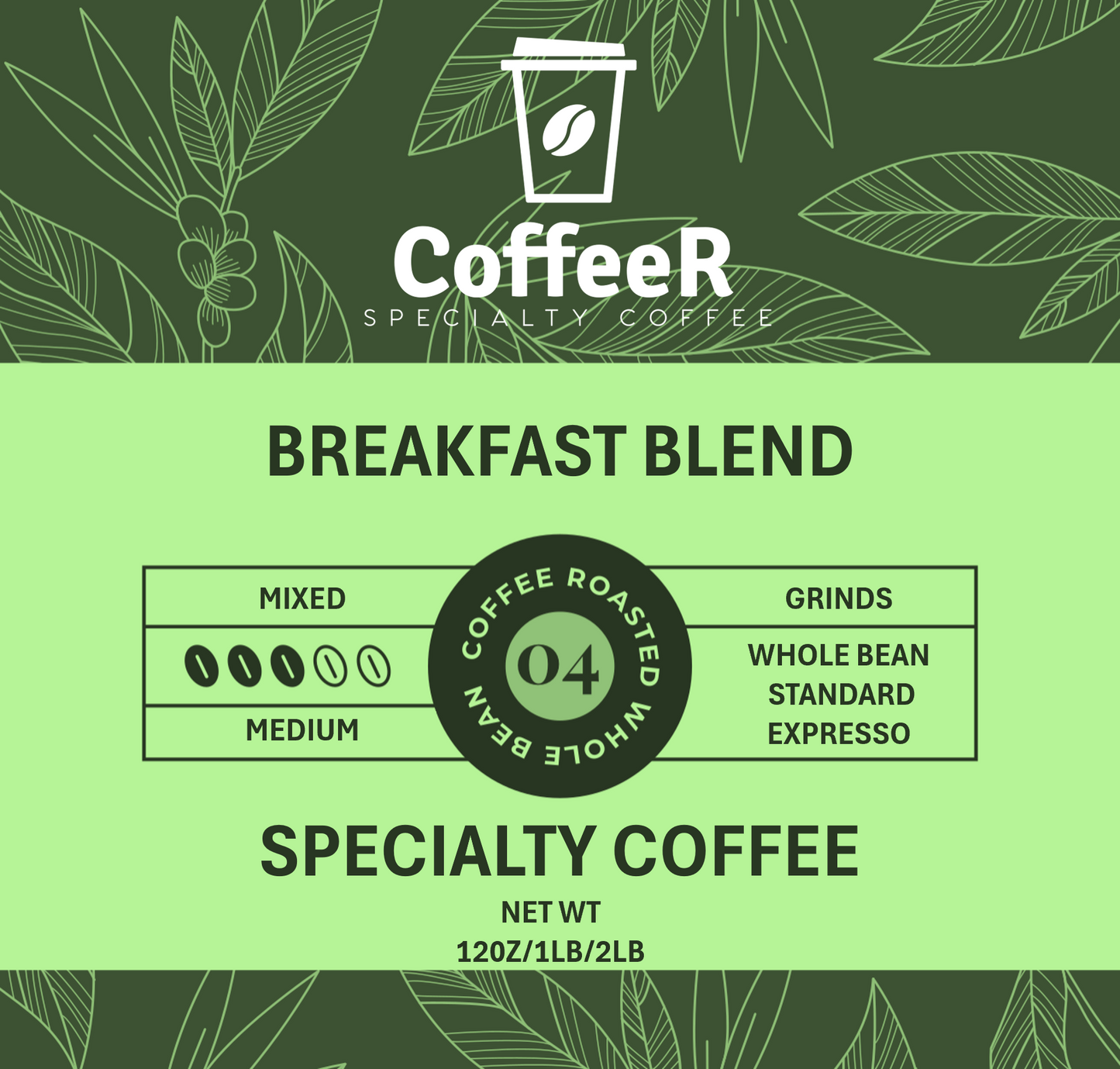 Breakfast Blend | Medium Roast | Coffeer Specialty Coffee